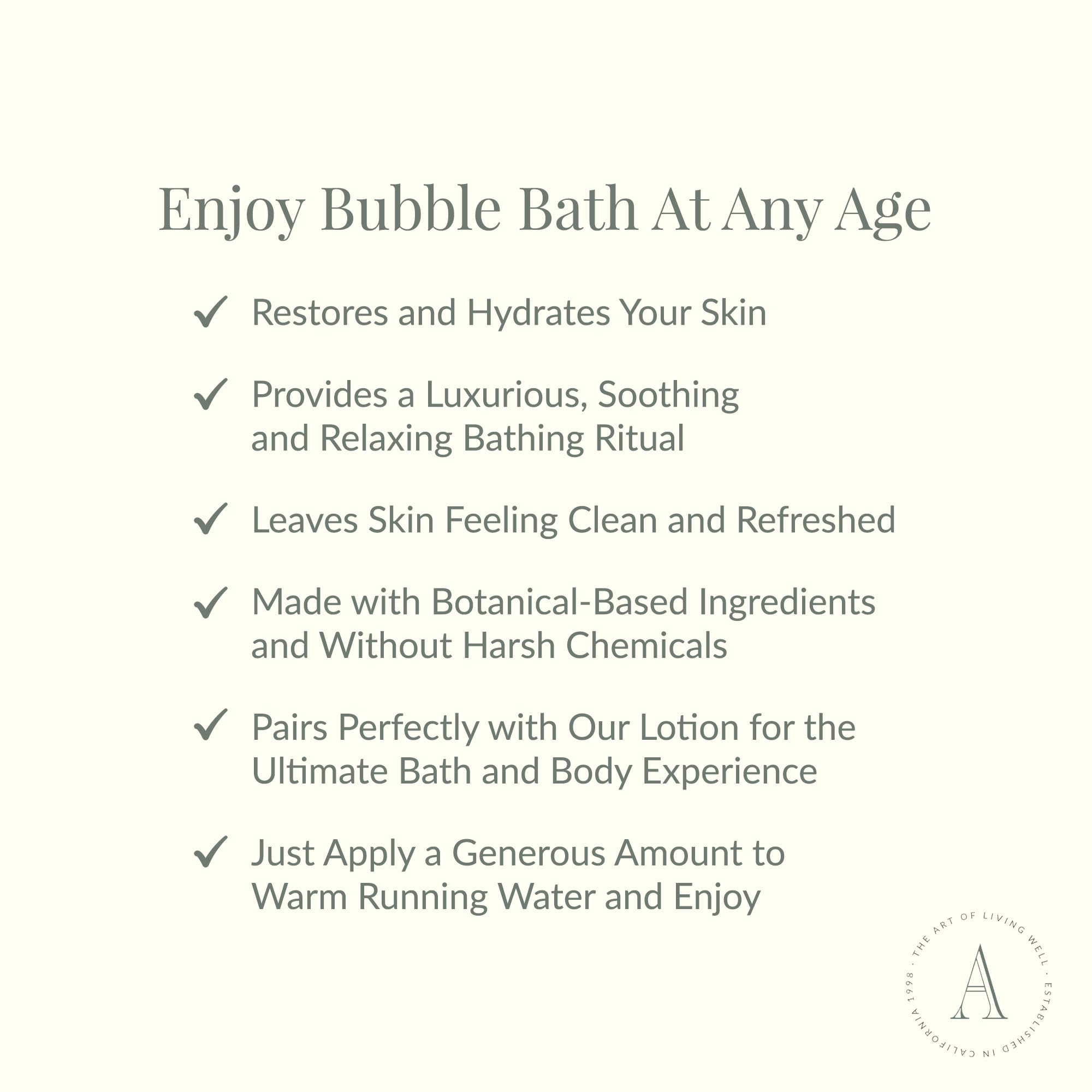 Archipelago Botanicals Bubble Bath rose-petal close-up highlights hydrating properties for all skin types.
