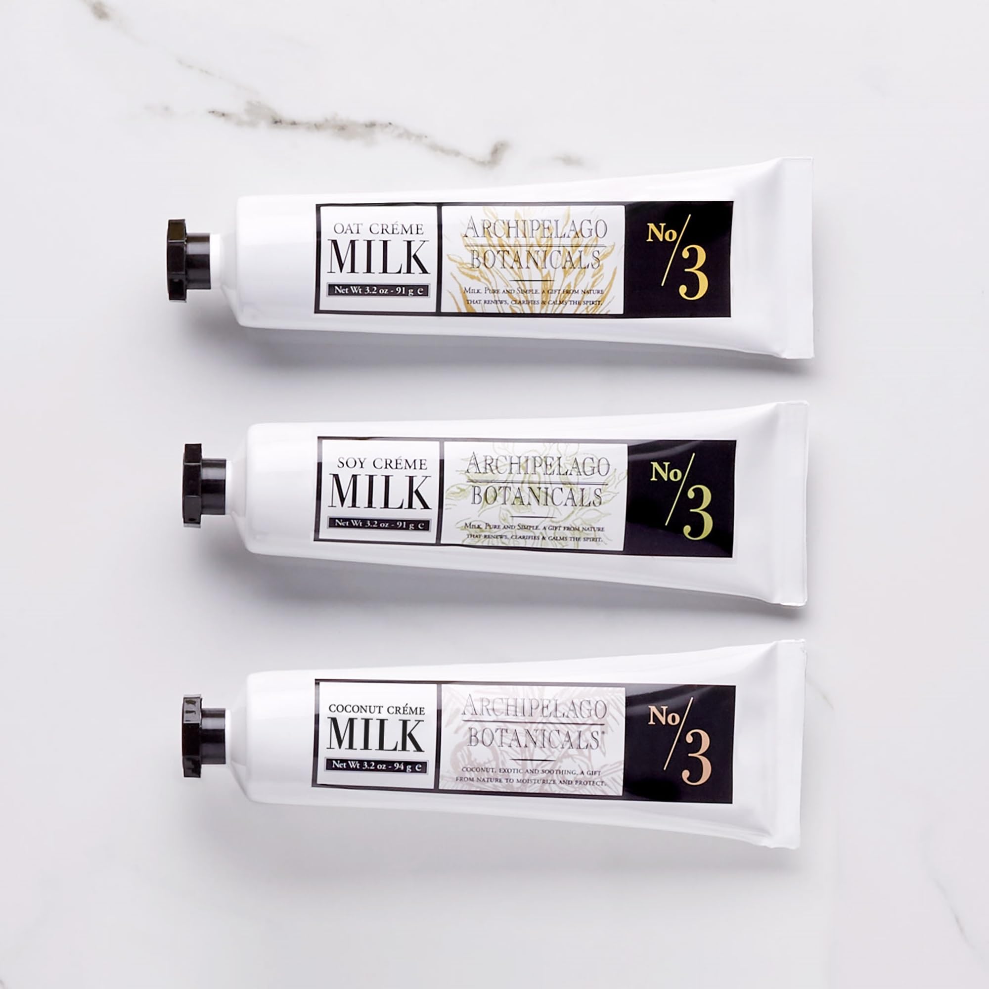 Archipelago Botanicals Oat Milk Hand Crème fragrance close-up conveys wild oats, white tea, vetiver aroma.