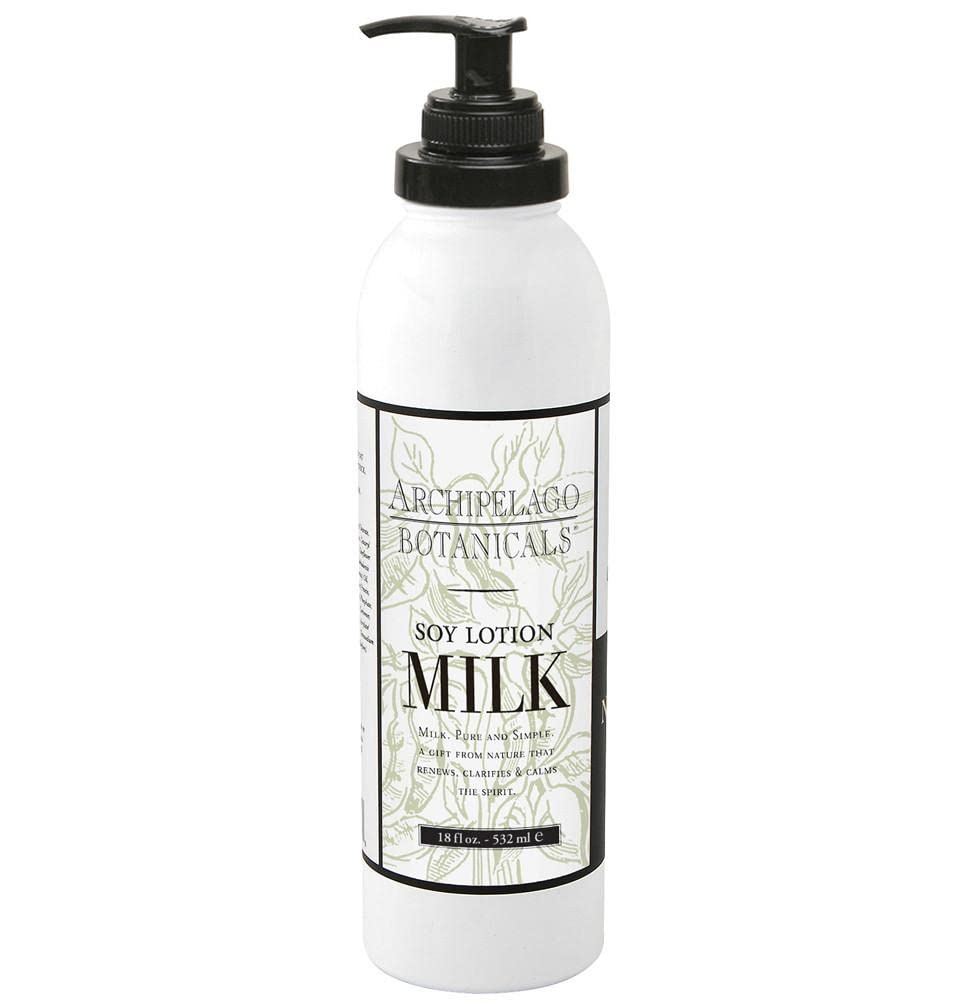 Archipelago Botanicals Soy Milk Lotion pump bottle for quick daily hydration