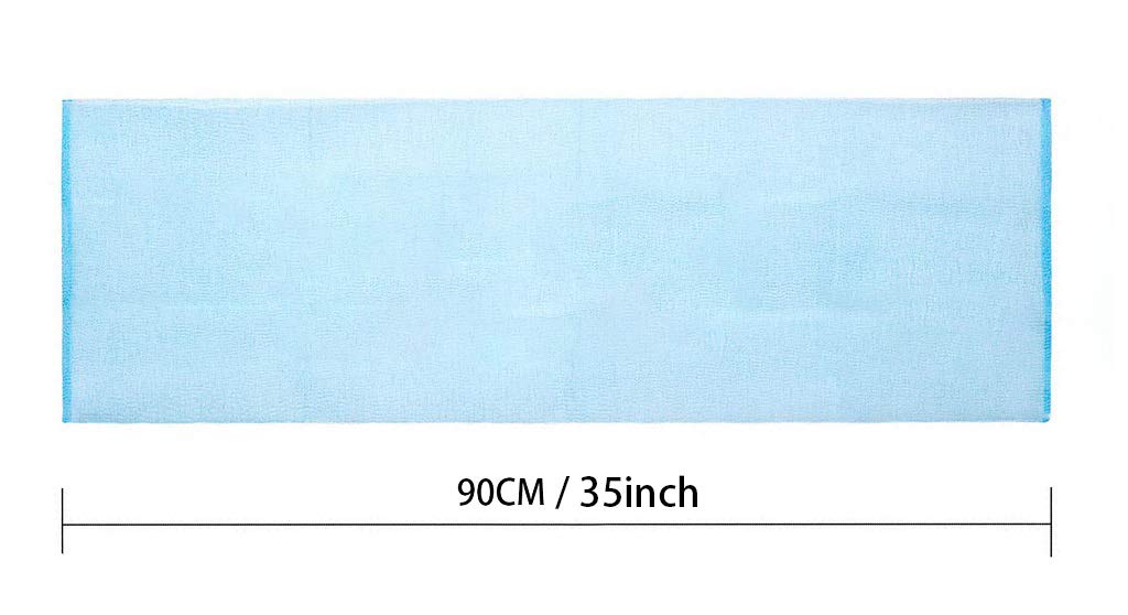 ARCH&M exfoliating towel 35-inch in use for back and body cleansing