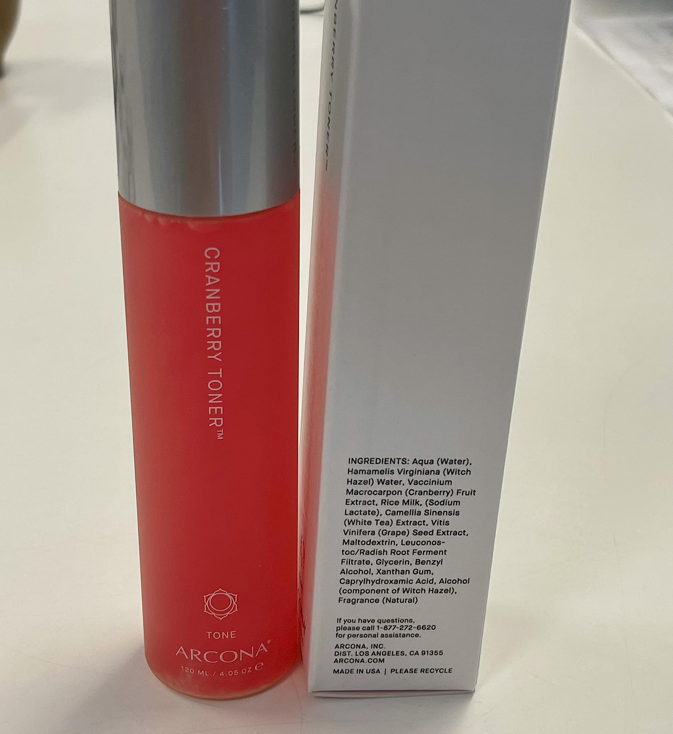 ARCONA milky-toner swirl image suggests glow and hydration
