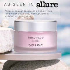 ARCONA Triad Pads being applied shows easy at-home toning.