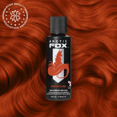 ARCTIC FOX Ginger Flare application gloves showcasing easy, mess-free coloring.
