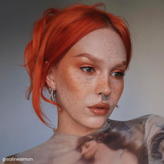 ARCTIC FOX Ginger Flare on blonde hair delivering true orange impact.