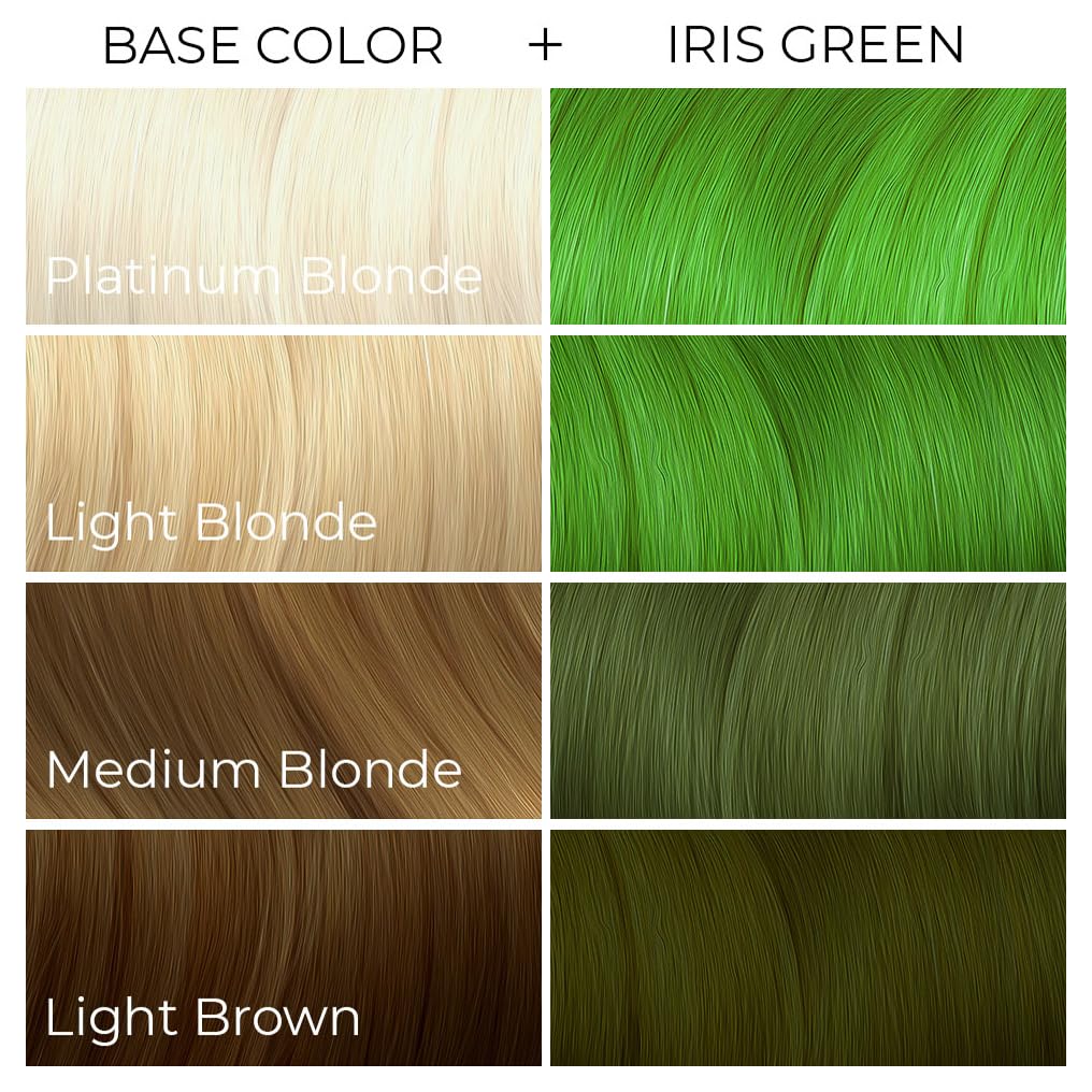 ARCTIC FOX Iris Green finished look with nourished hair feel.