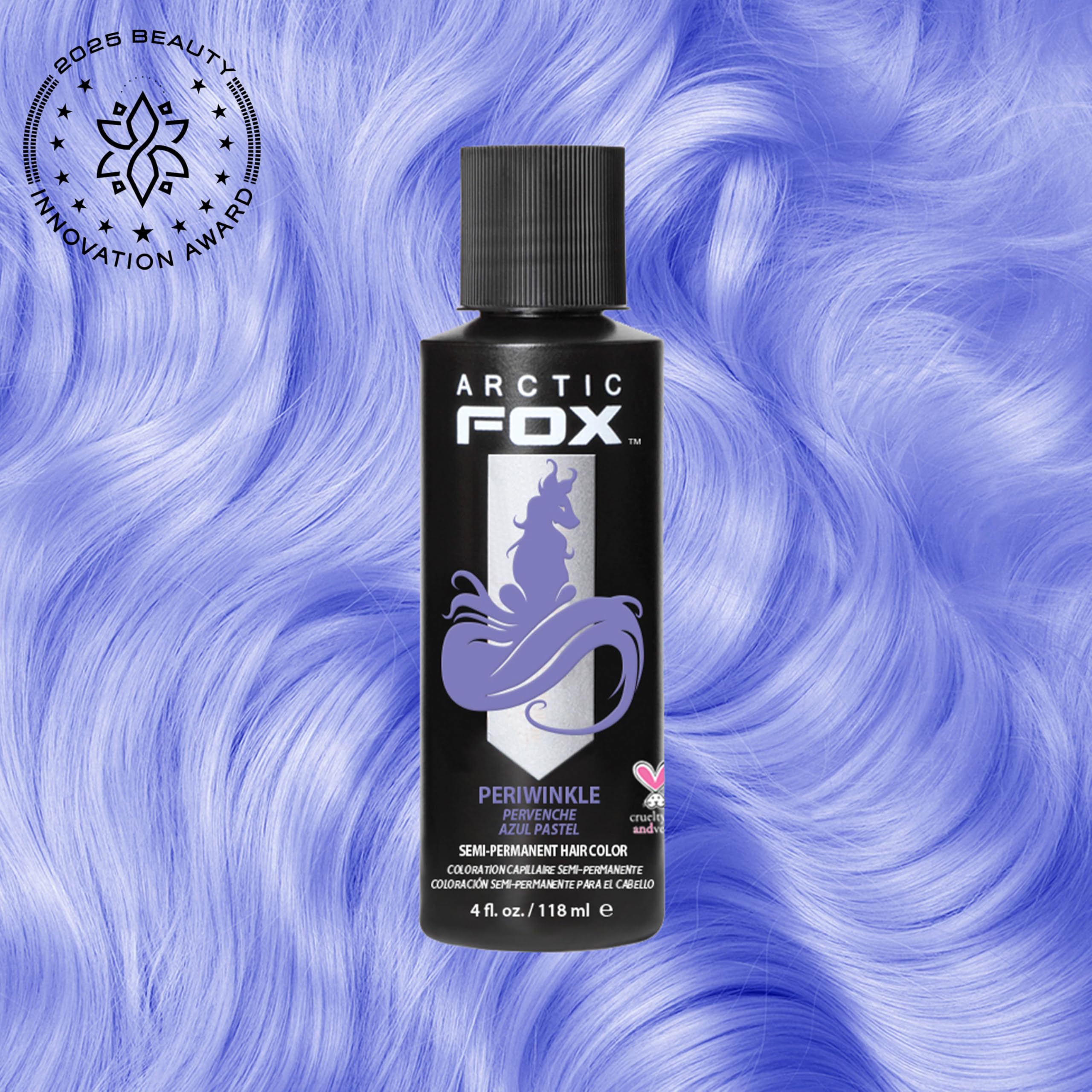ARCTIC FOX Periwinkle swatch showing true pastel blue with lavender undertones.
