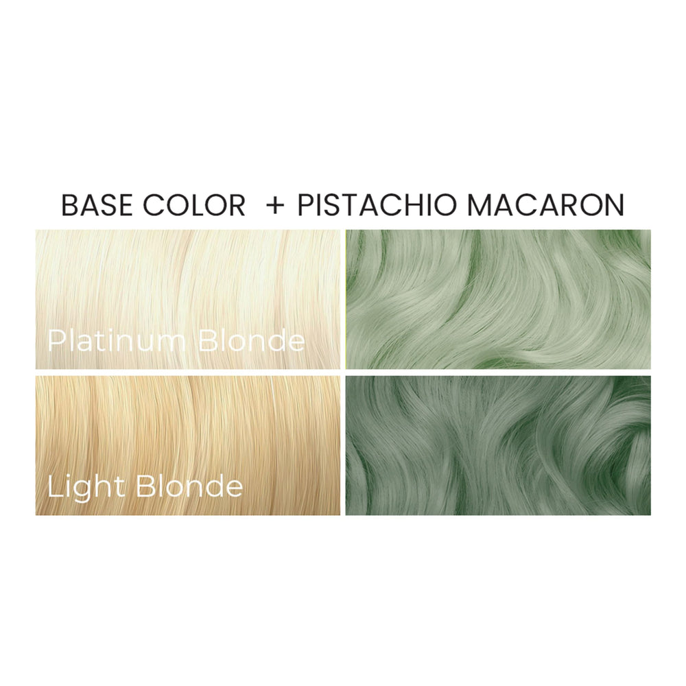 ARCTIC FOX Pistachio Macaron packaging and 8 oz bottle, easy at-home color.