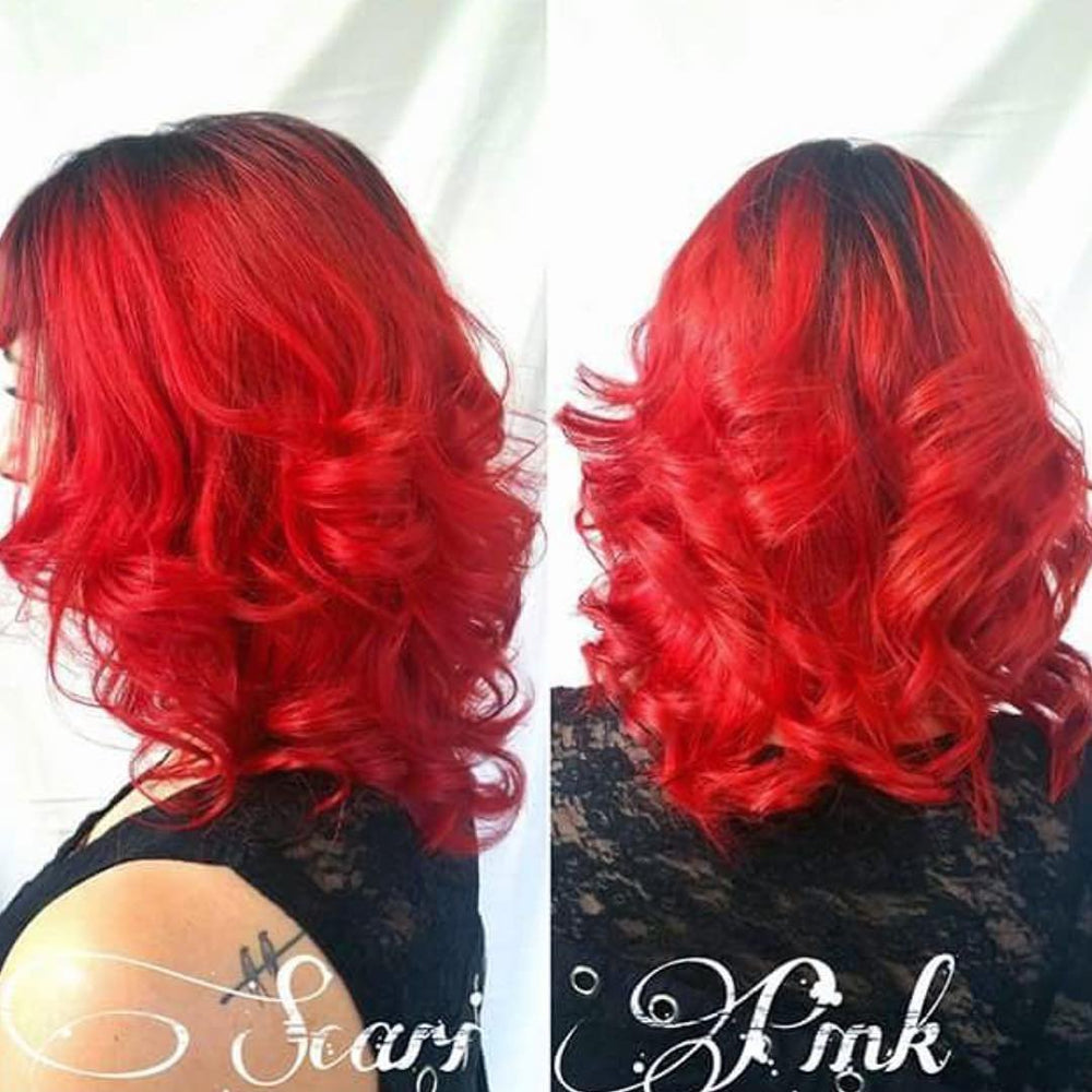 ARCTIC FOX Poison with Arctic Mist base enables peach shade blends.