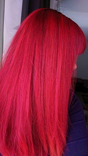 ARCTIC FOX Poison final result: vivid red fades to lighter shade.
