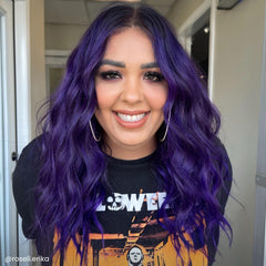 Arctic Fox Purple AF application on hair for even coverage