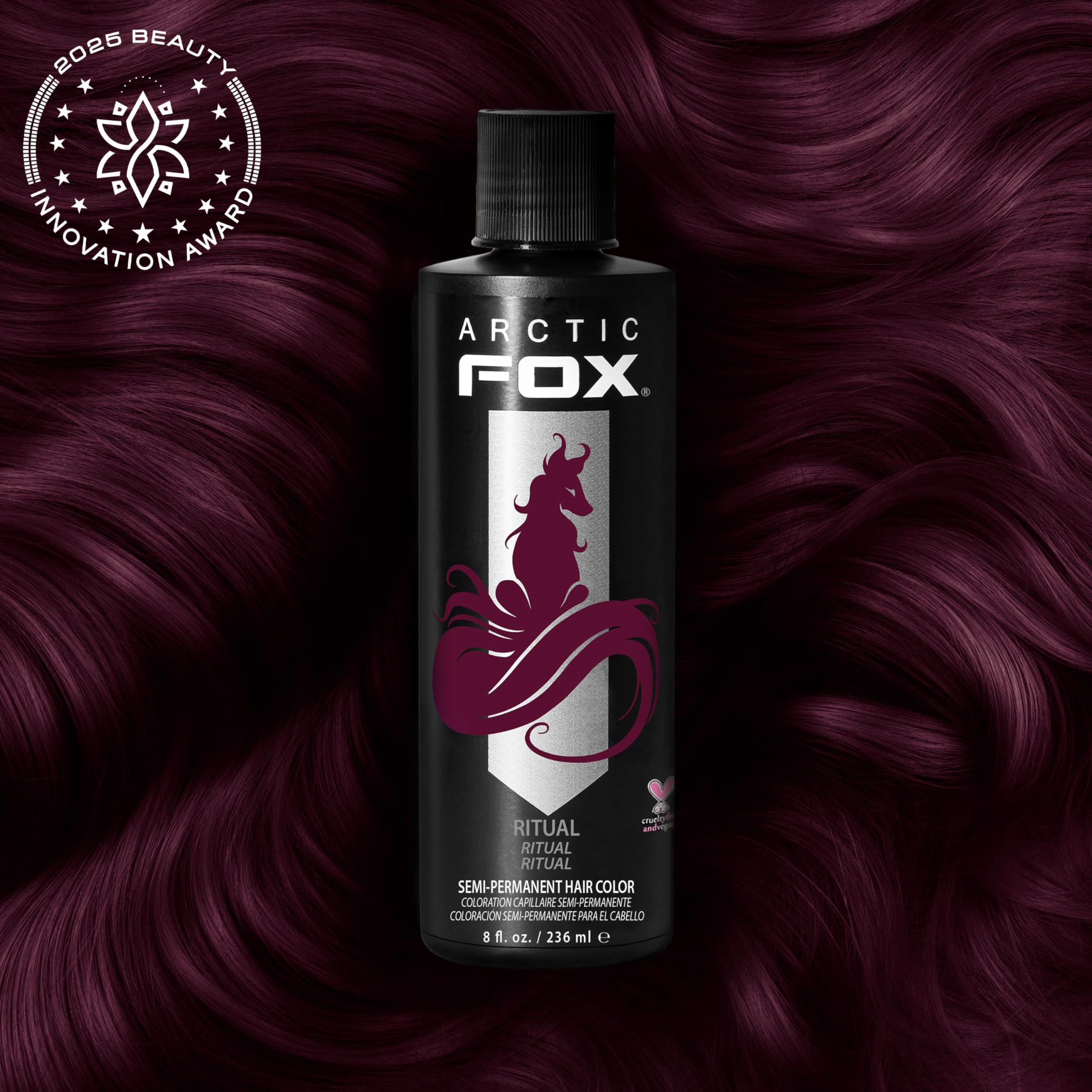 ARCTIC FOX Ritual pastel rose dilution demonstrates customizable shade options.