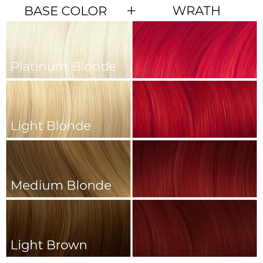 ARCTIC FOX Wrath final look demonstrates deep red with pink fade potential.