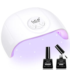 ARCWEISSO UV Nail Lamp front view shows a compact, portable design for convenient home manicures.