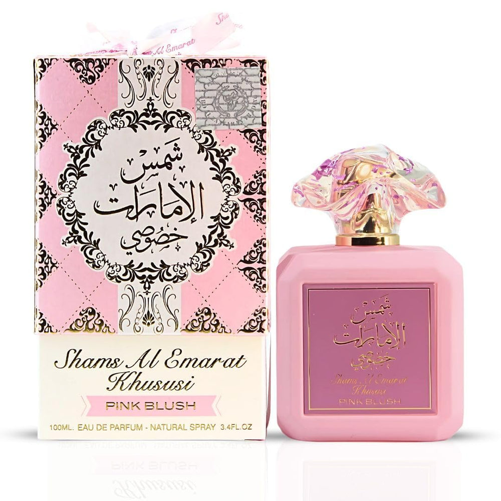 Ard Al Zaafaran Pink Blush bottle showcases romantic elegance for evenings.