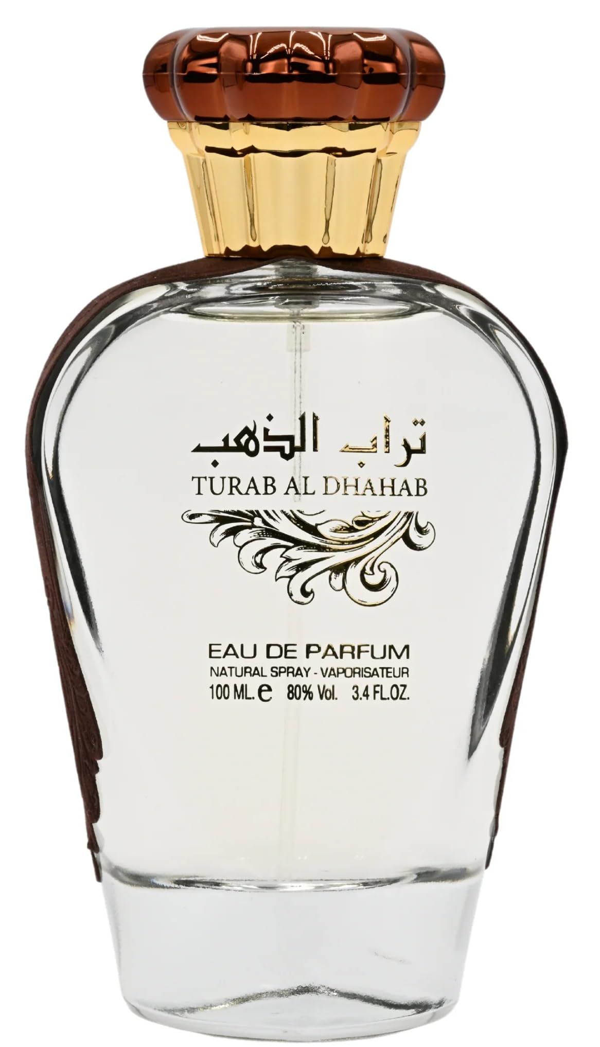 Ard Al Zaafaran Turab Al Dhahab bottle with citrus opening for daytime freshness