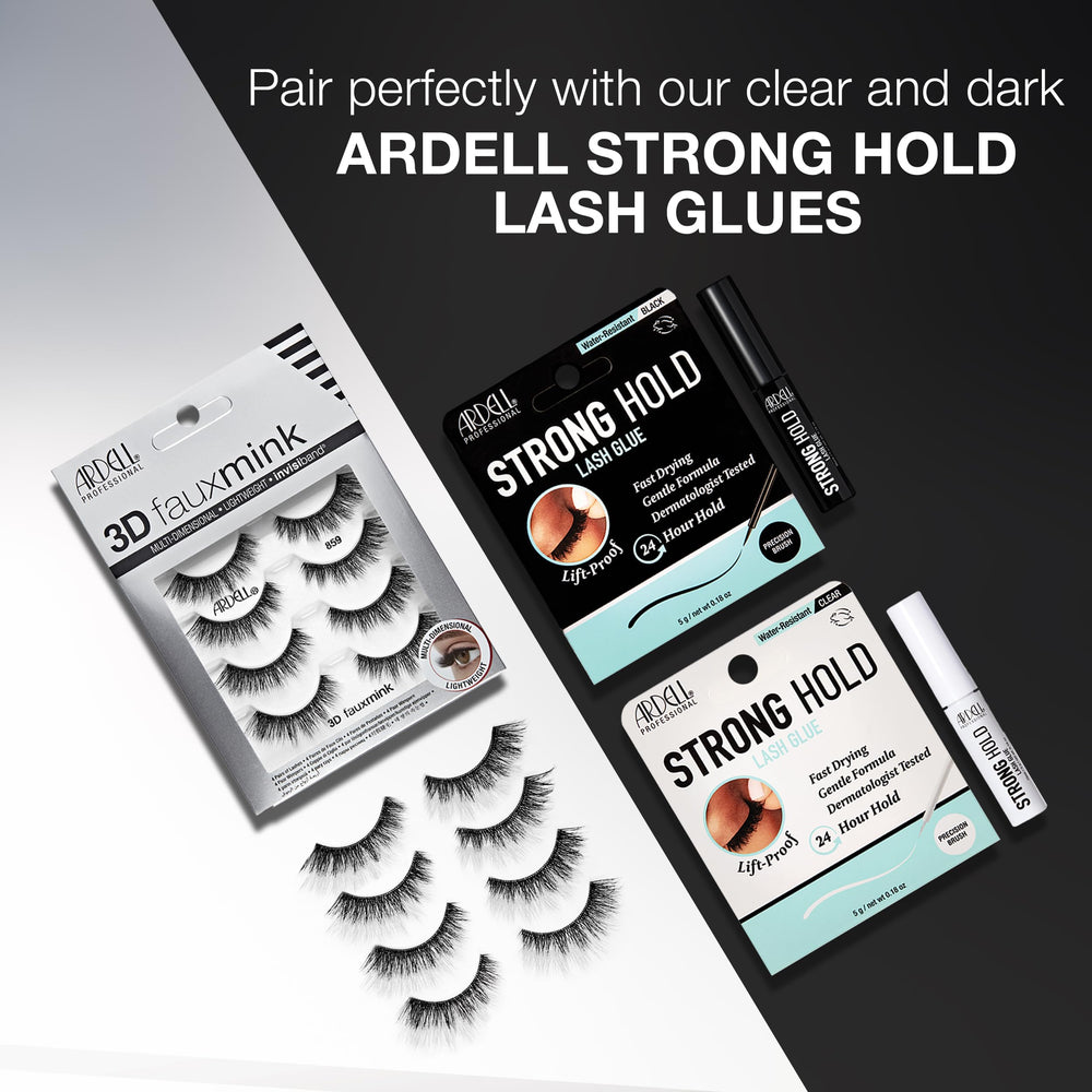 Ardell 3D Faux Mink Lashes four-pair pack for week-long looks.