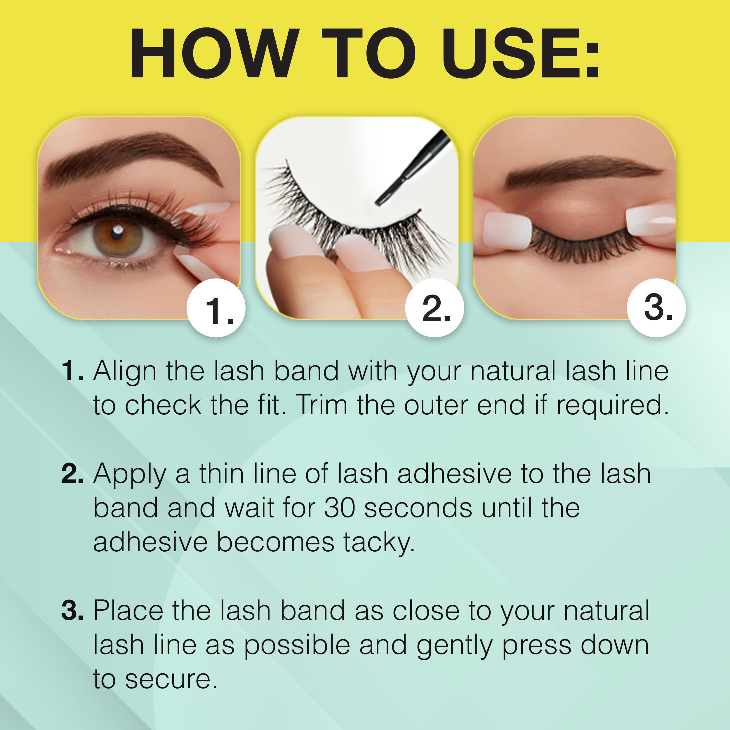 Ardell Active Lash Pump’n lightweight band ensures comfort.
