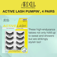 Ardell Active Lash Pump’n water-resistant lashes for all-day wear.