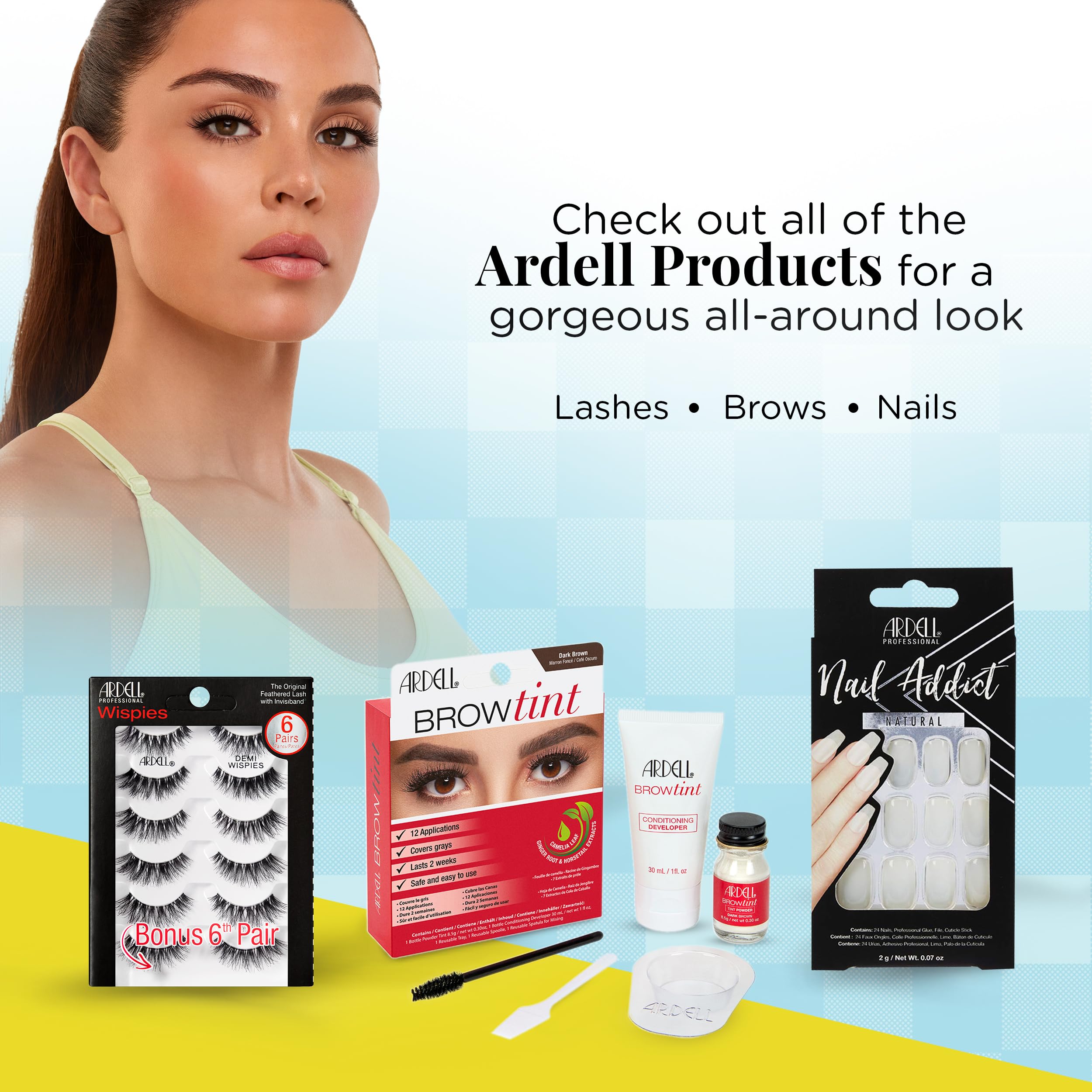 Ardell Active Pump’n three lash pairs per pack ready to wear.