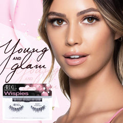 Ardell Baby Wispies Black center-volume lashes open the eyes with subtle definition.