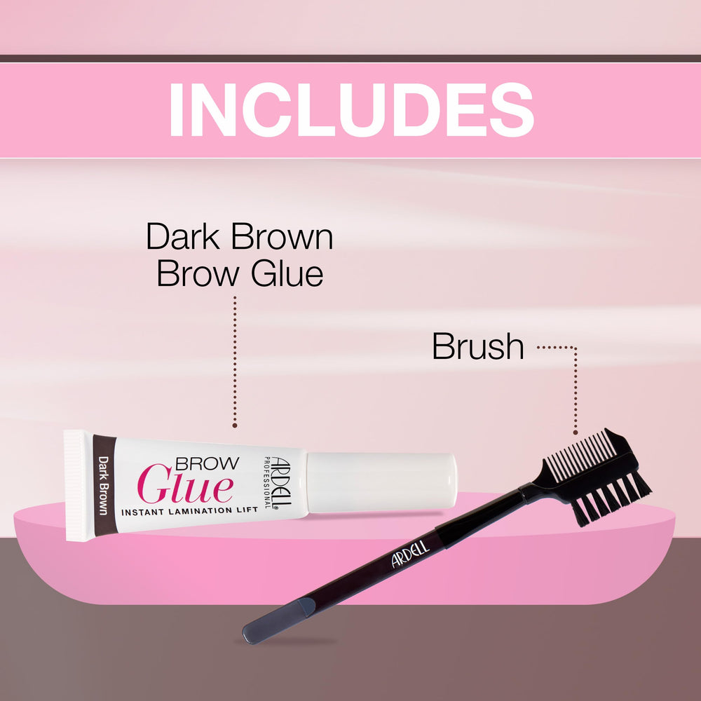 Ardell Brow Glue defined brows with bold yet natural finish