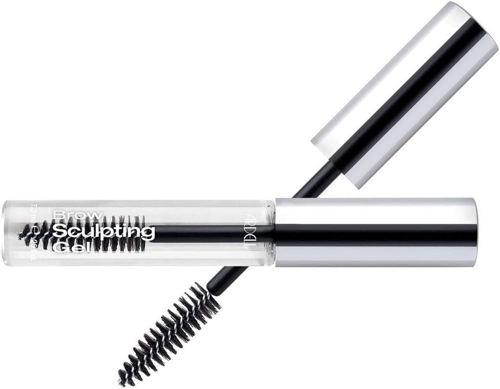 Ardell Brow Sculpting Gel after-use brush-through shows even color distribution