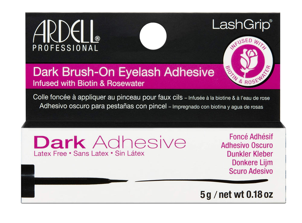 Ardell Brush-On Eyelash Adhesive bottle with dark finish for long-lasting lash hold