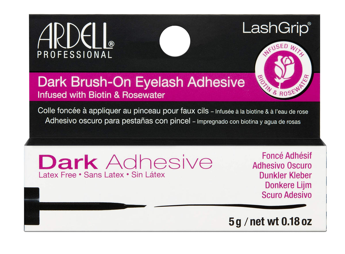 Ardell Brush-On Eyelash Adhesive bottle with dark finish for long-lasting lash hold