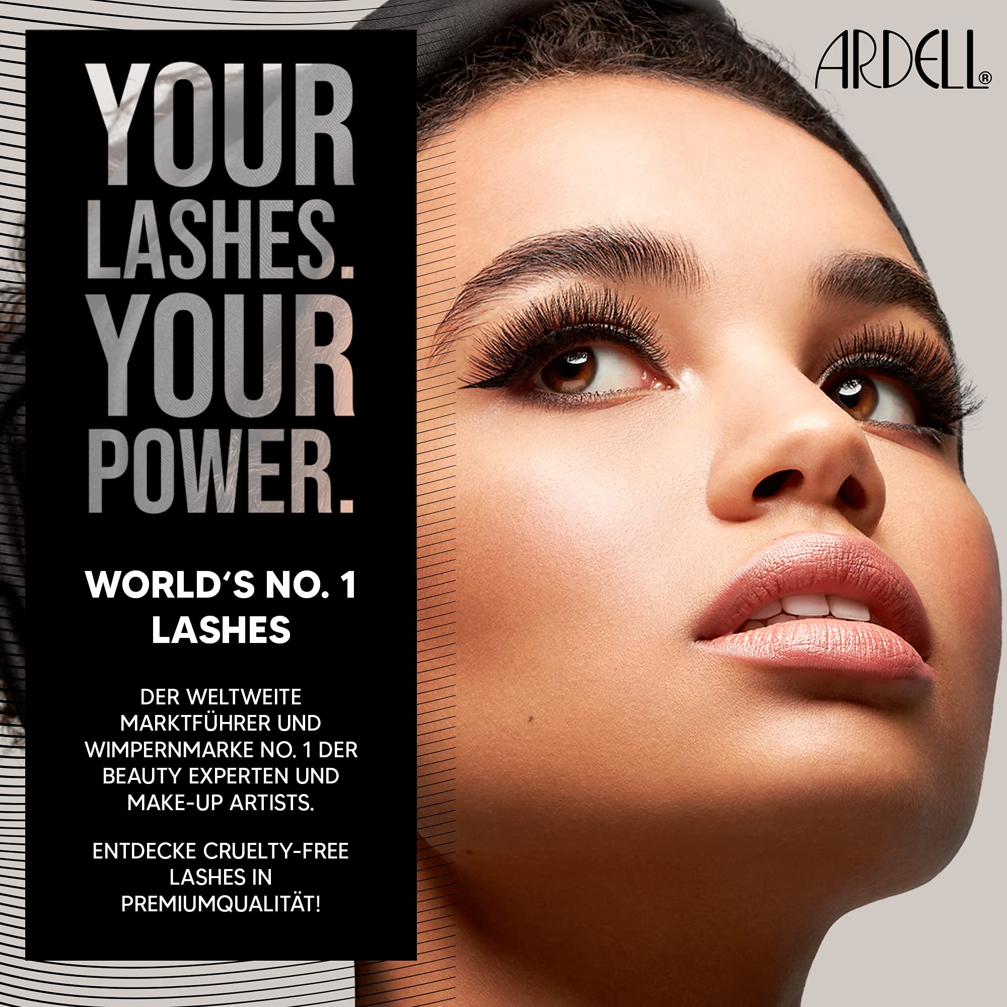 Ardell Demi Wispies display highlights natural flutter for daytime-to-night looks.