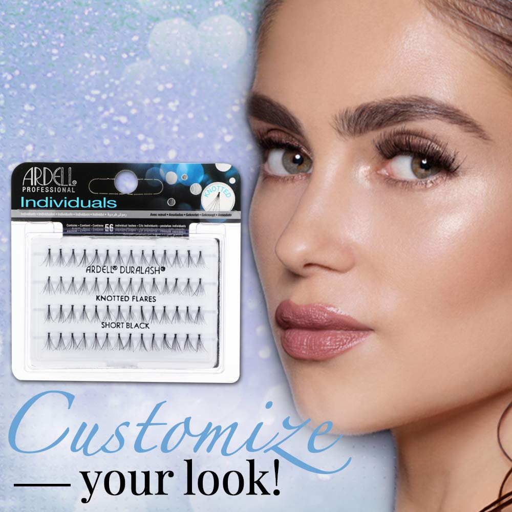 Ardell DIY Lash Clusters Short Black close-up of lightweight strands.