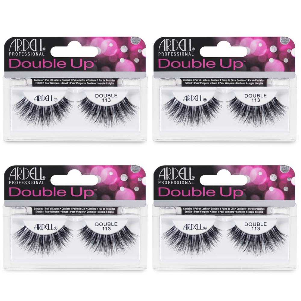 Ardell Double Up 113 lash strip closeup showing dramatic volume enhancement