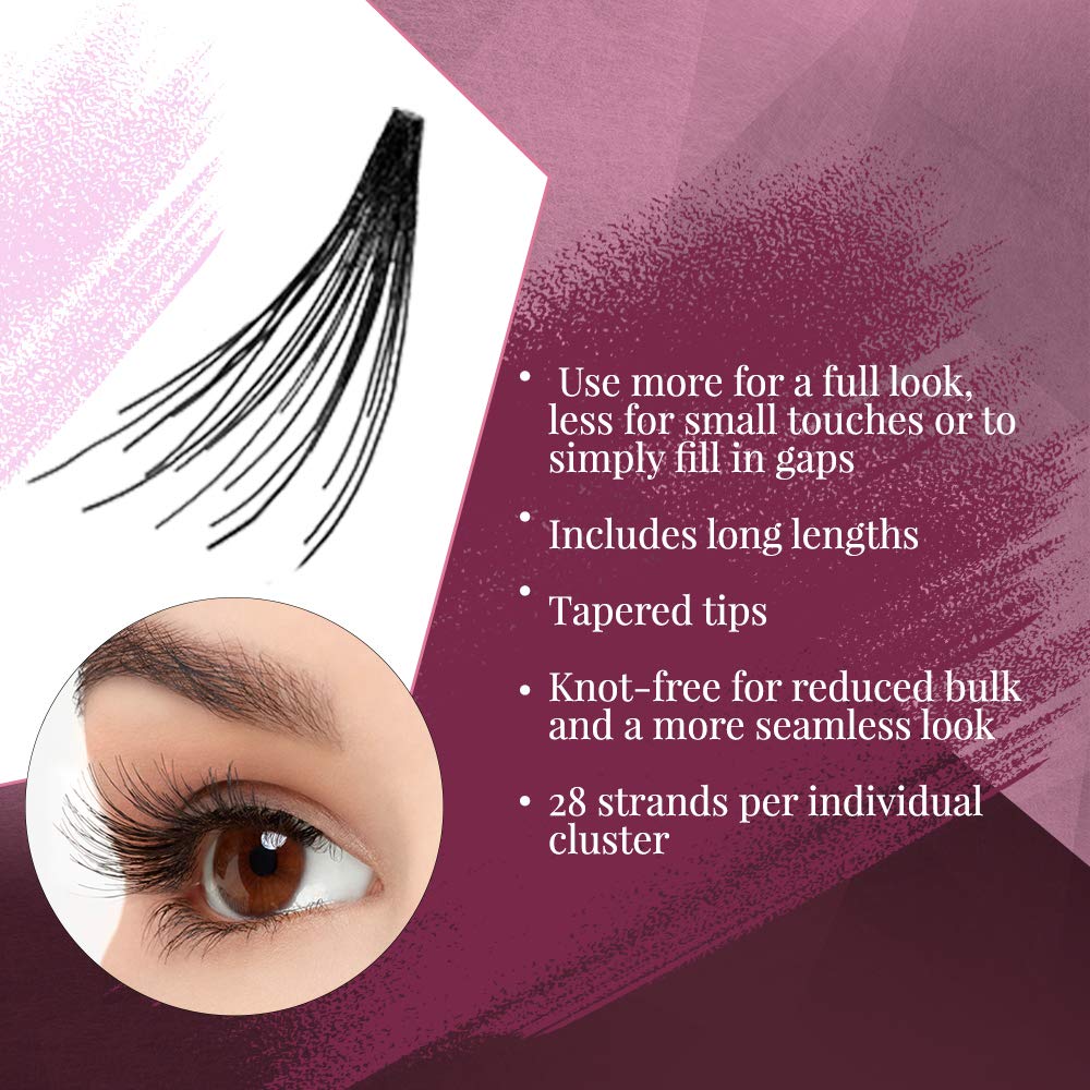 Ardell False Eyelashes Double Up application shot demonstrates customizable lash look