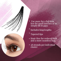Ardell False Eyelashes Double Up application shot demonstrates customizable lash look