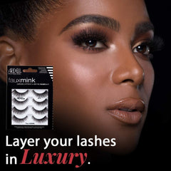 Ardell Faux Mink 811 Invisiband demonstrates seamless band for undetectable fit.