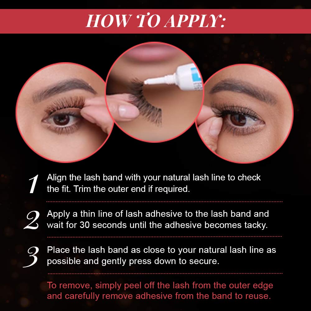 Ardell Faux Mink Demi Wispies natural-look lashes providing subtle eye flutter.