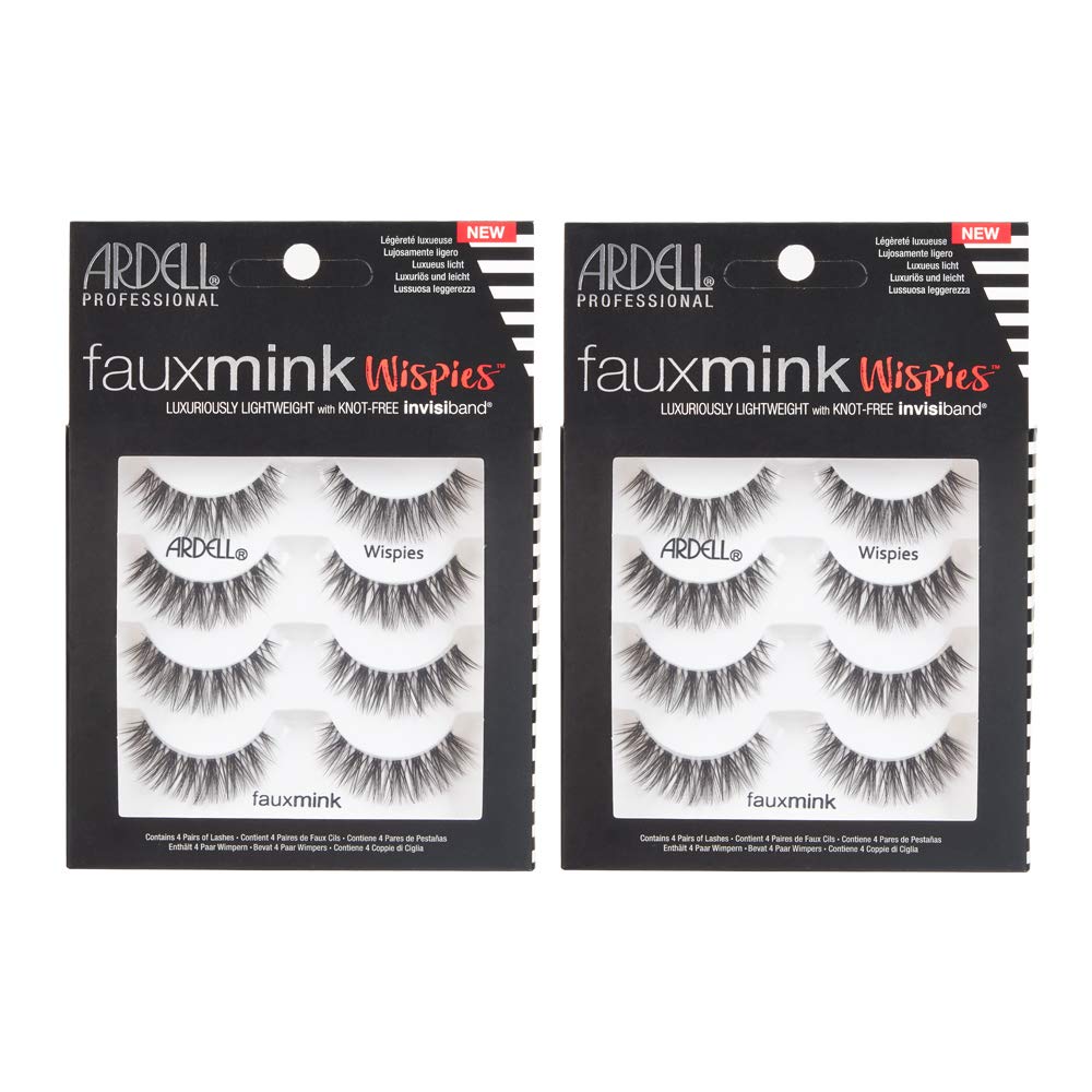 Ardell Faux Mink Wispies close-up of the band showing seamless Invisiband comfort.