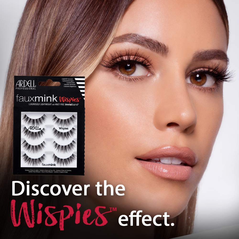 Ardell Faux Mink Wispies on eye for natural, everyday glam.