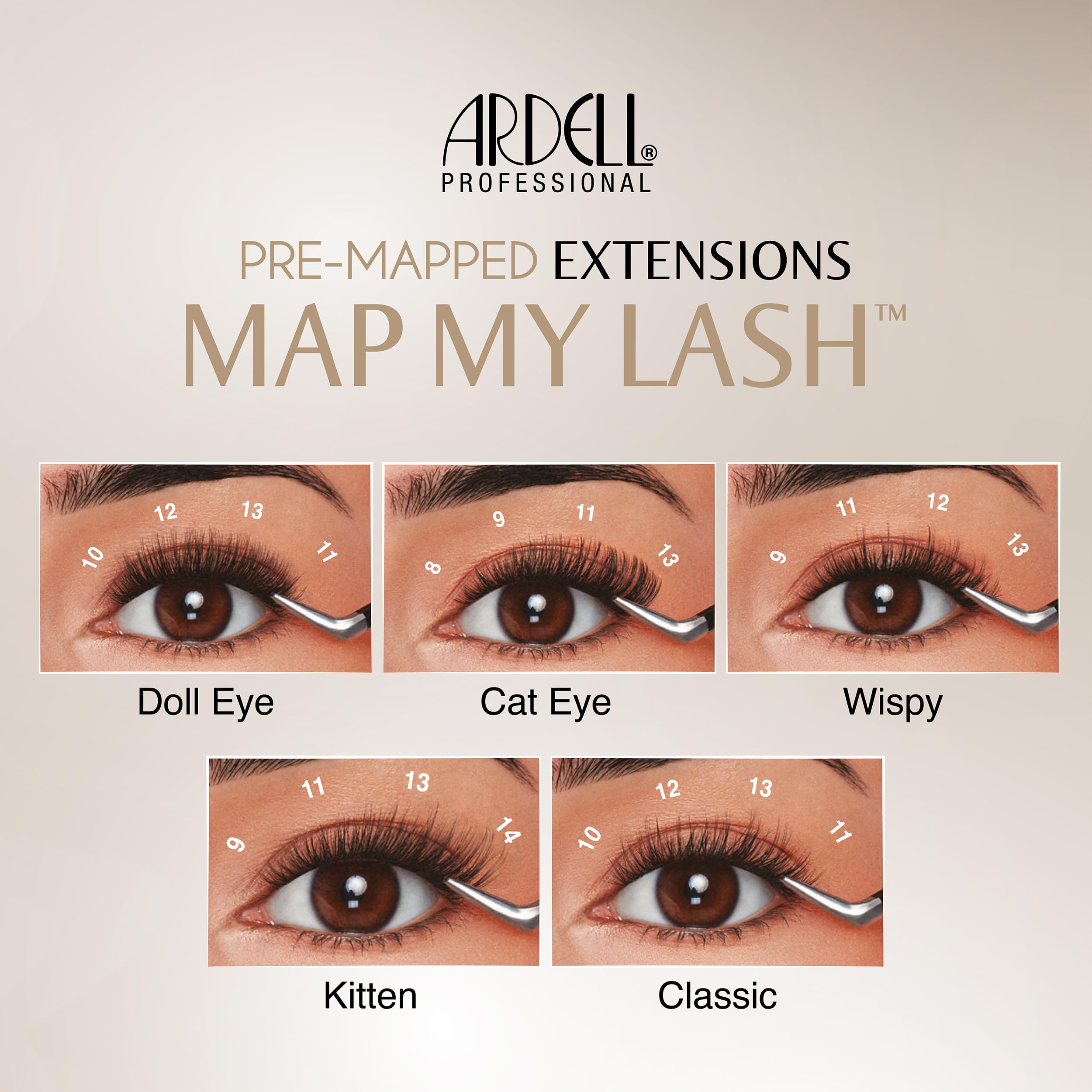 Ardell four-pack kit includes everything you need for on-the-go lash styling