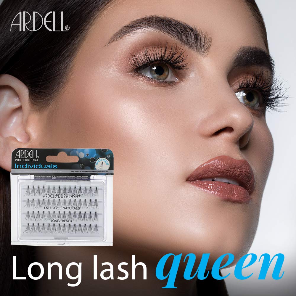 Ardell Individual Lashes Long Black pack side view for travel-friendly packaging.