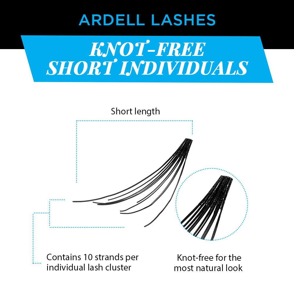 Ardell invisiband knot-free close-up highlights seamless blend with natural lashes.