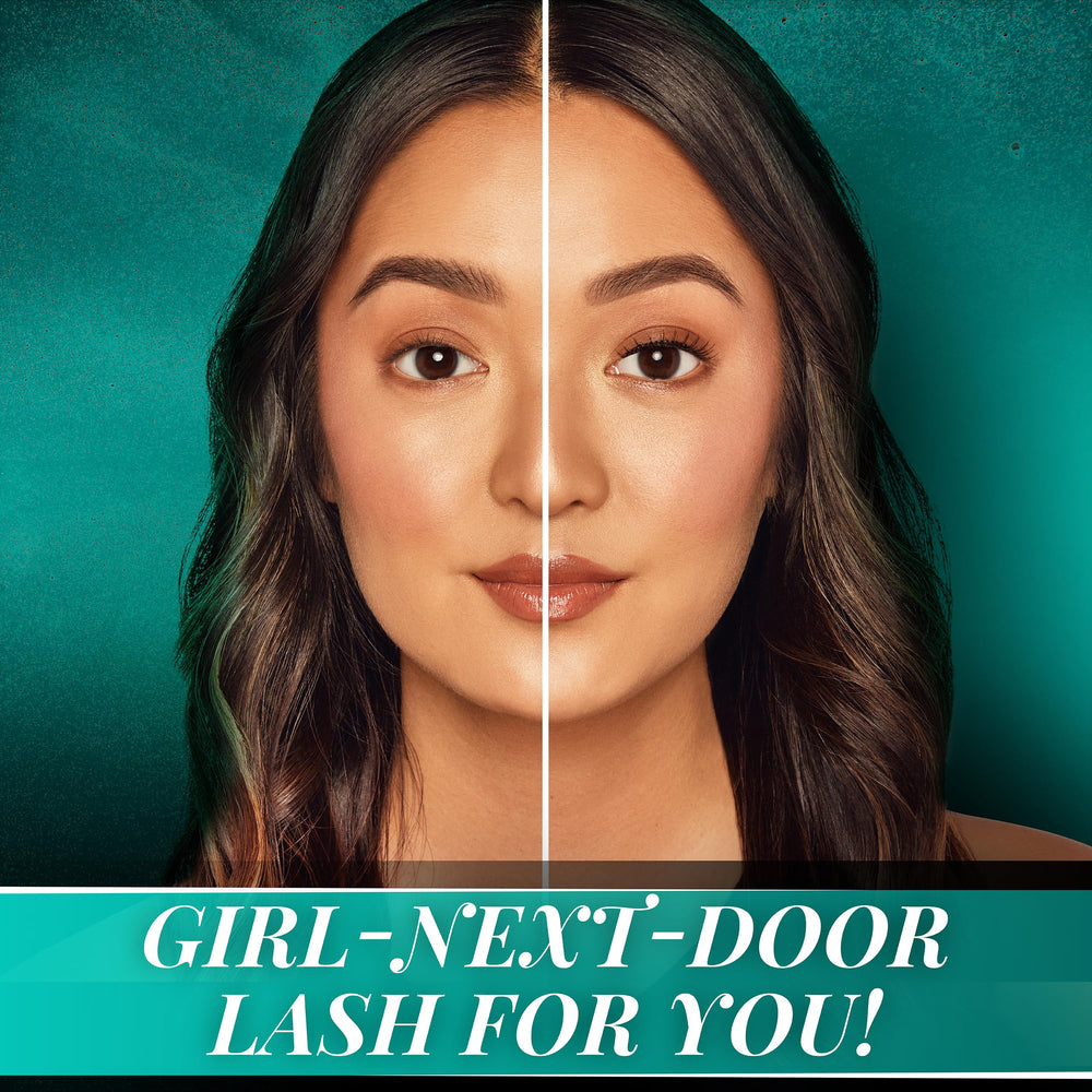 Ardell False Eyelashes 110 center-elongated focus for a subtle eye-lift and balanced look.