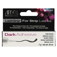 Ardell LashGrip adhesive in dark bottle close-up for long-lasting lash hold.
