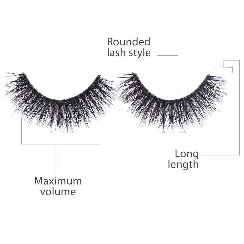 Ardell Mega Volume 252 3D curl close-up showing layered lift
