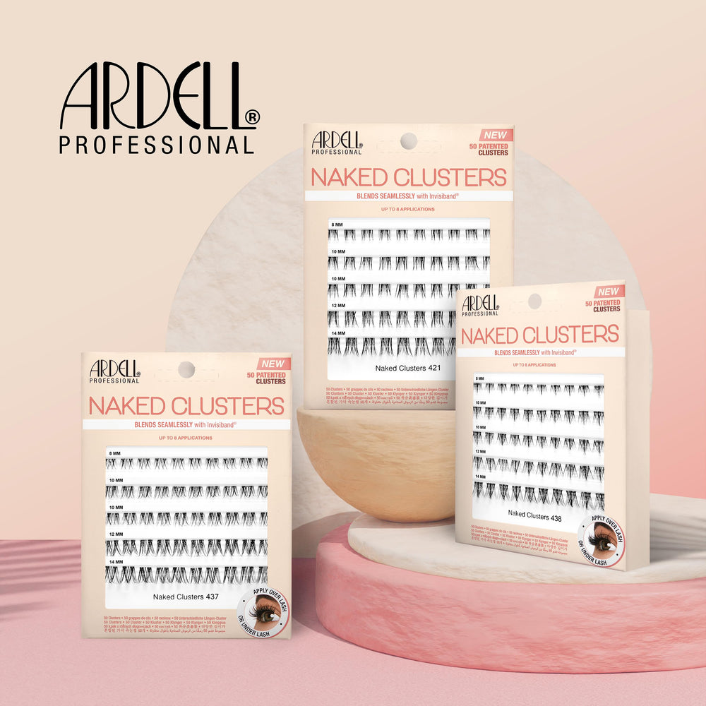 Ardell Naked Clusters 437 multi-day wear concept with reusable clusters.