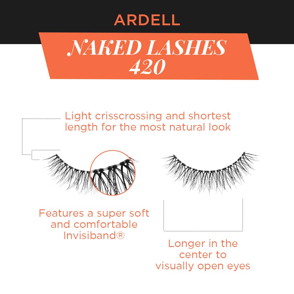 Ardell Naked Lashes 420 four-pair pack, reusable and value-friendly