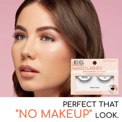 Ardell Naked Lashes 420 Invisiband close-up showing seamless blend and comfort
