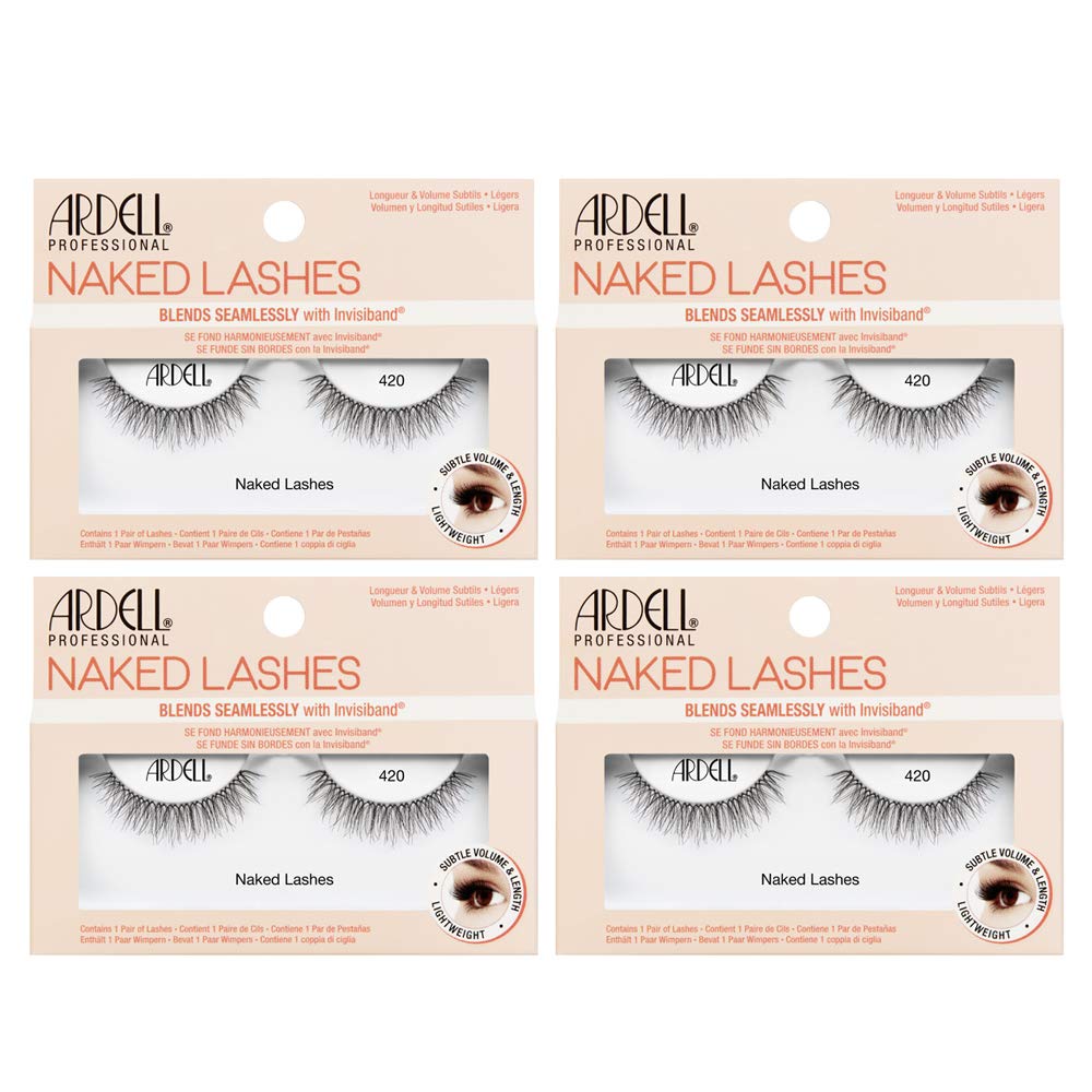 Ardell Naked Lashes 420 strip eyelash close-up for a natural daytime look