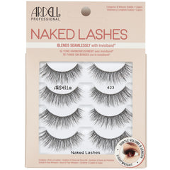 Ardell Naked Lashes 423 pack with compartments keeps lashes organized and ready to wear.