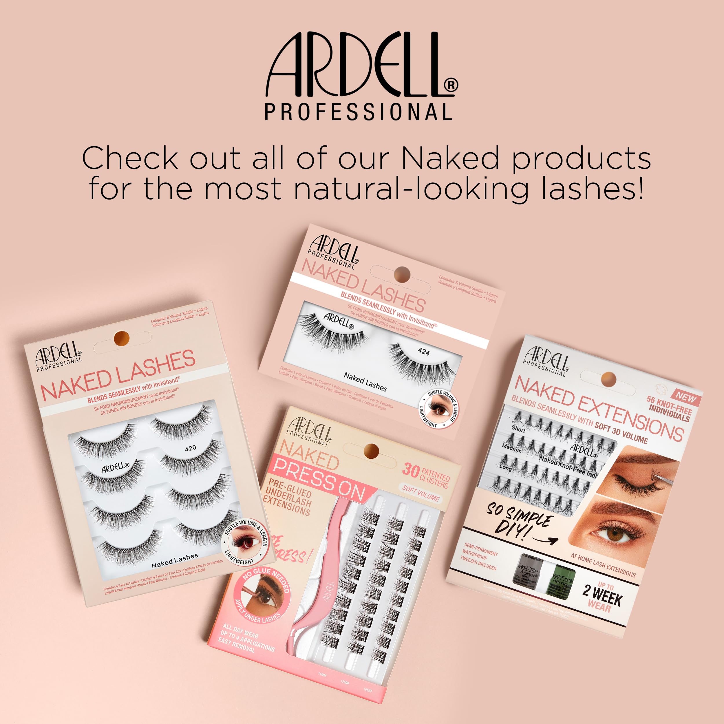 Ardell Naked Lashes 427 natural-look wear for everyday elegance.