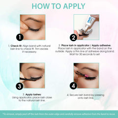 Ardell Natural 101 Demi Black lashes angle shot shows subtle drama for daily wear.